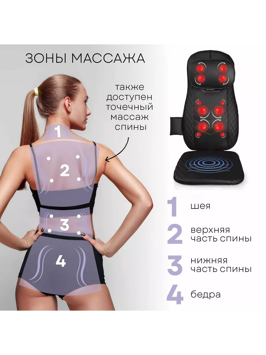 Массажная накидка в использовании